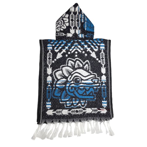 Gabán Artesanal Infantil - Diseño Ajolote y Quetzalcóatl - vista 2