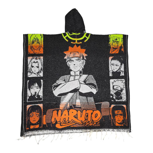 Gabán Artesanal Adulto - Anime: One Piece y Naruto (Negro, Verde y Naranja) - vista 2