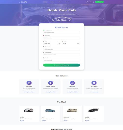 Single Page Dynamic Website 
