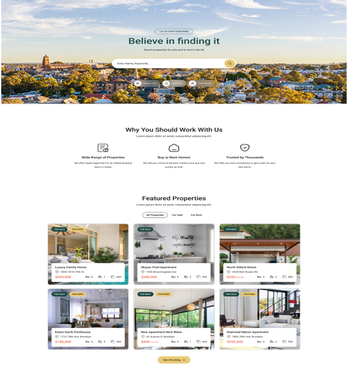 Real Estate Website