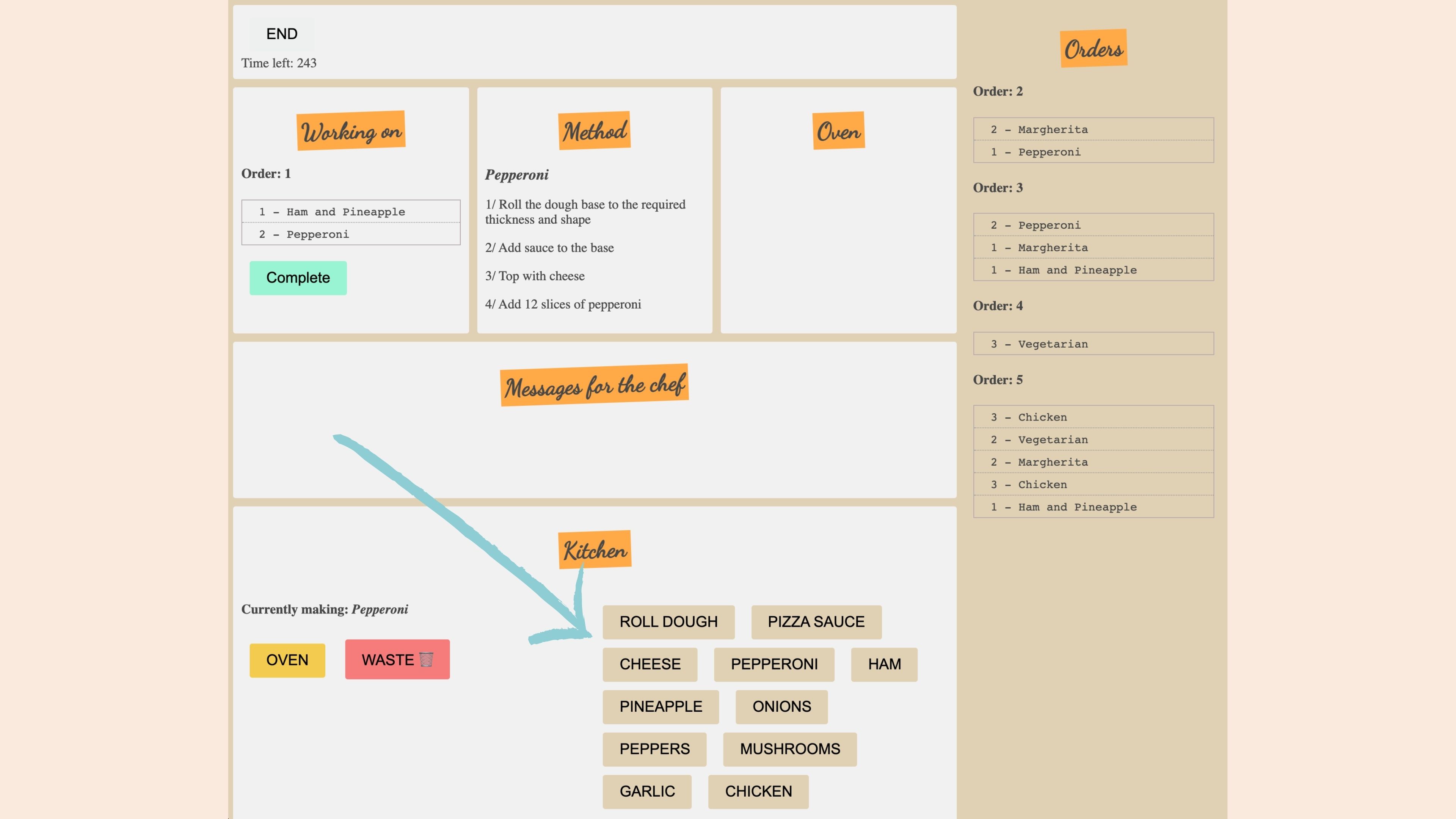screenshot of images listed in project