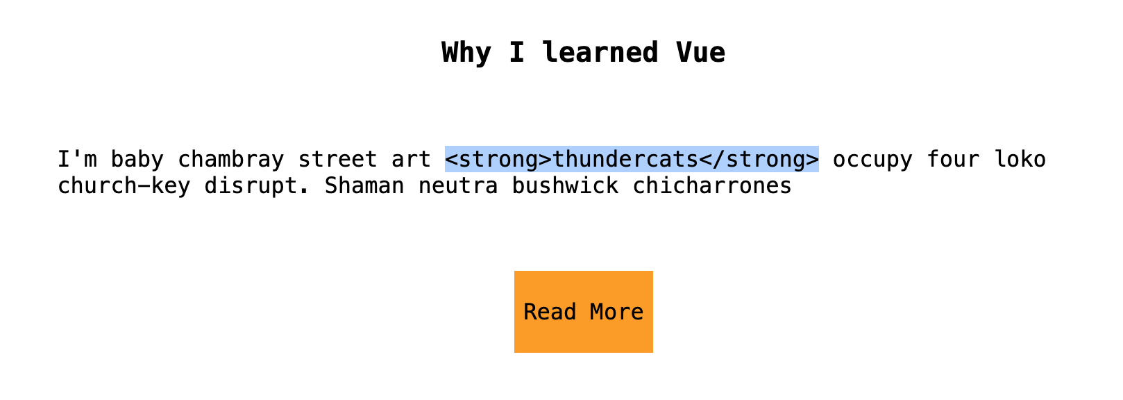 html tags rendering in the browser