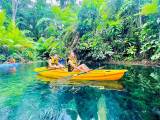 Crystal Lake Kayaking Through Klong Root's Emerald Water