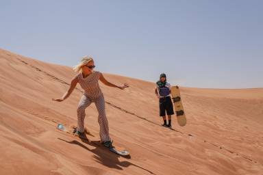 Dubai Red Dune Evening Safari with Camel Ride and Camp Dinner