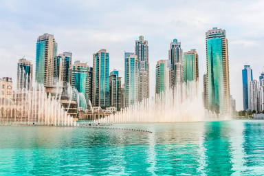 Dubai Fountain Abra Lake Ride at the Burj Khalifa