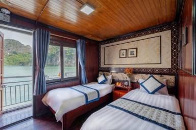 2-Day Ha Long Bay Boat Tour cabin with ocean view