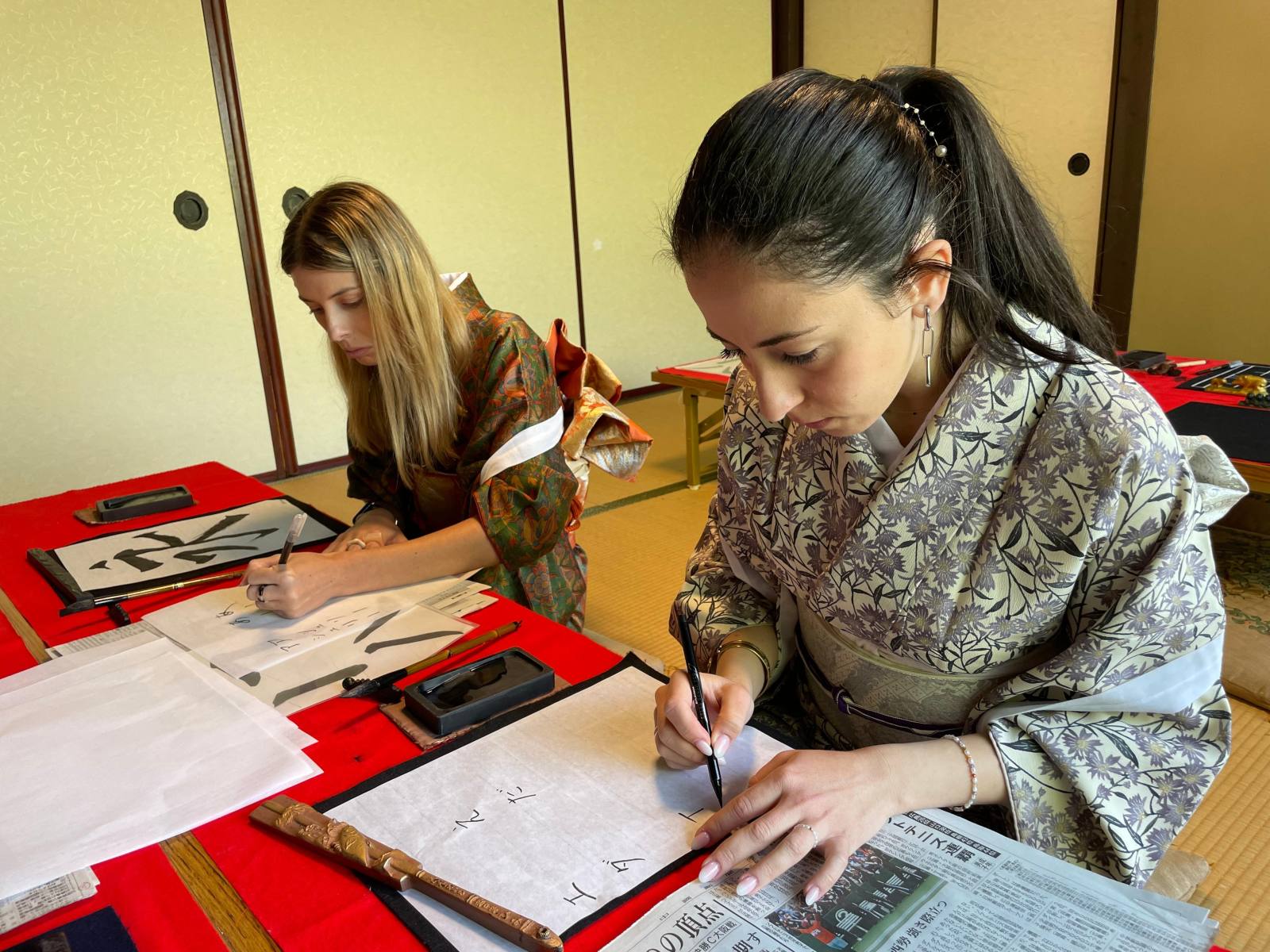 Miyajima Zen Temple Experience: Tea Ceremony & Calligraphy in Kimono — guided tour in Hiroshima