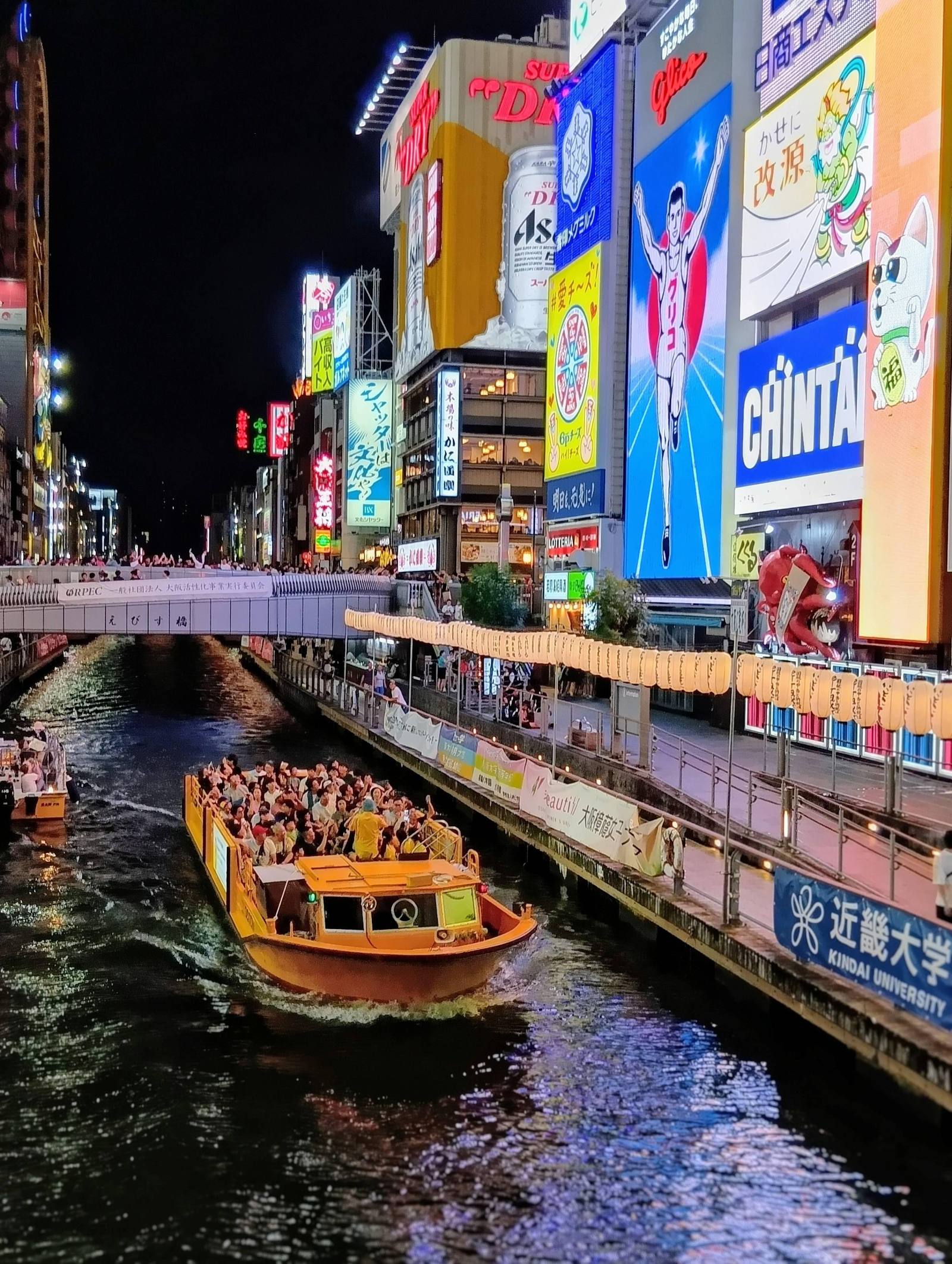 Dotonbori River Cruise and Guided Walk: Osaka's Canals from the Water — guided tour in Osaka