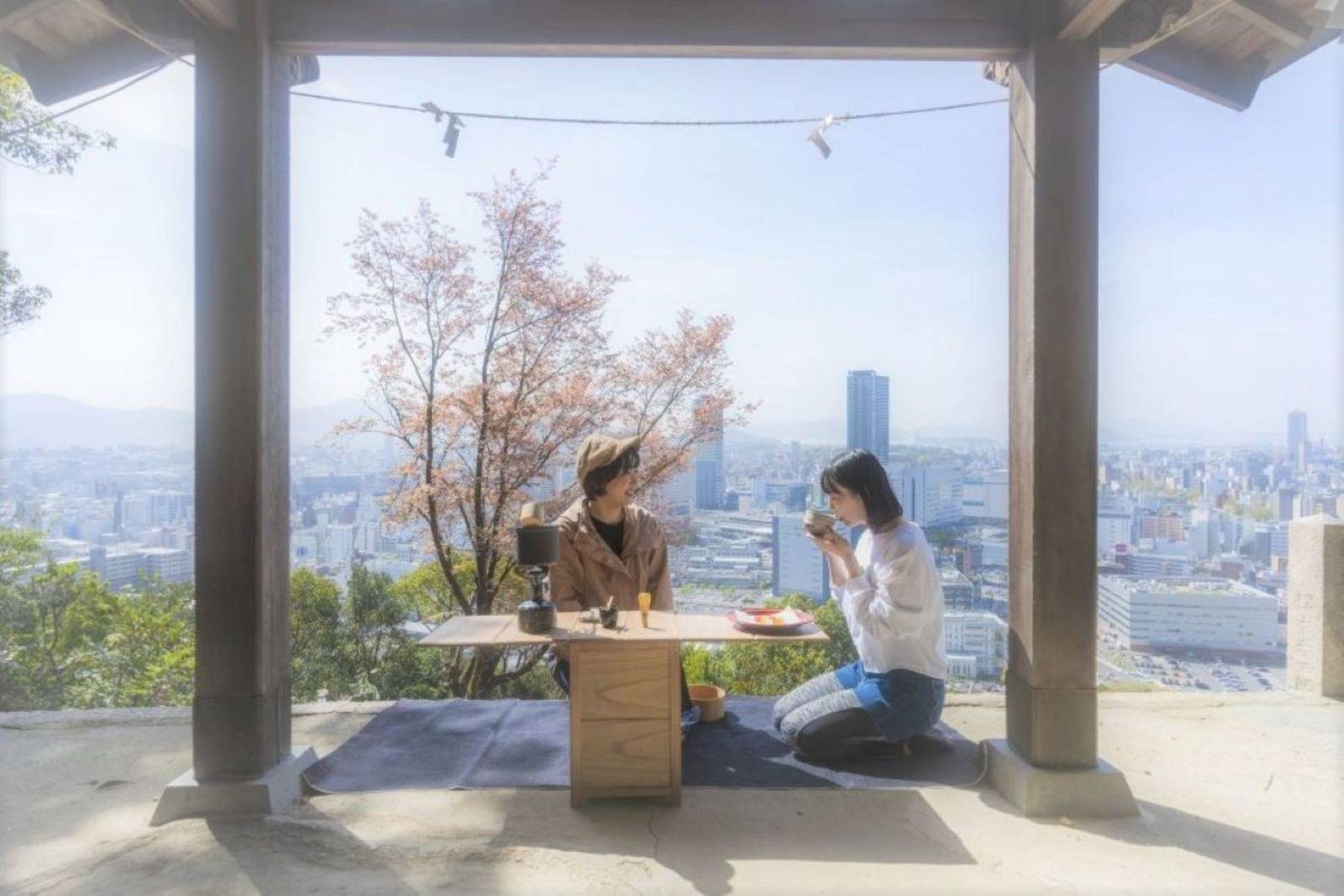 Morning Hike Above Hiroshima, with an Open-Air Tea Ceremony at the Peace Pagoda — guided tour in Hiroshima