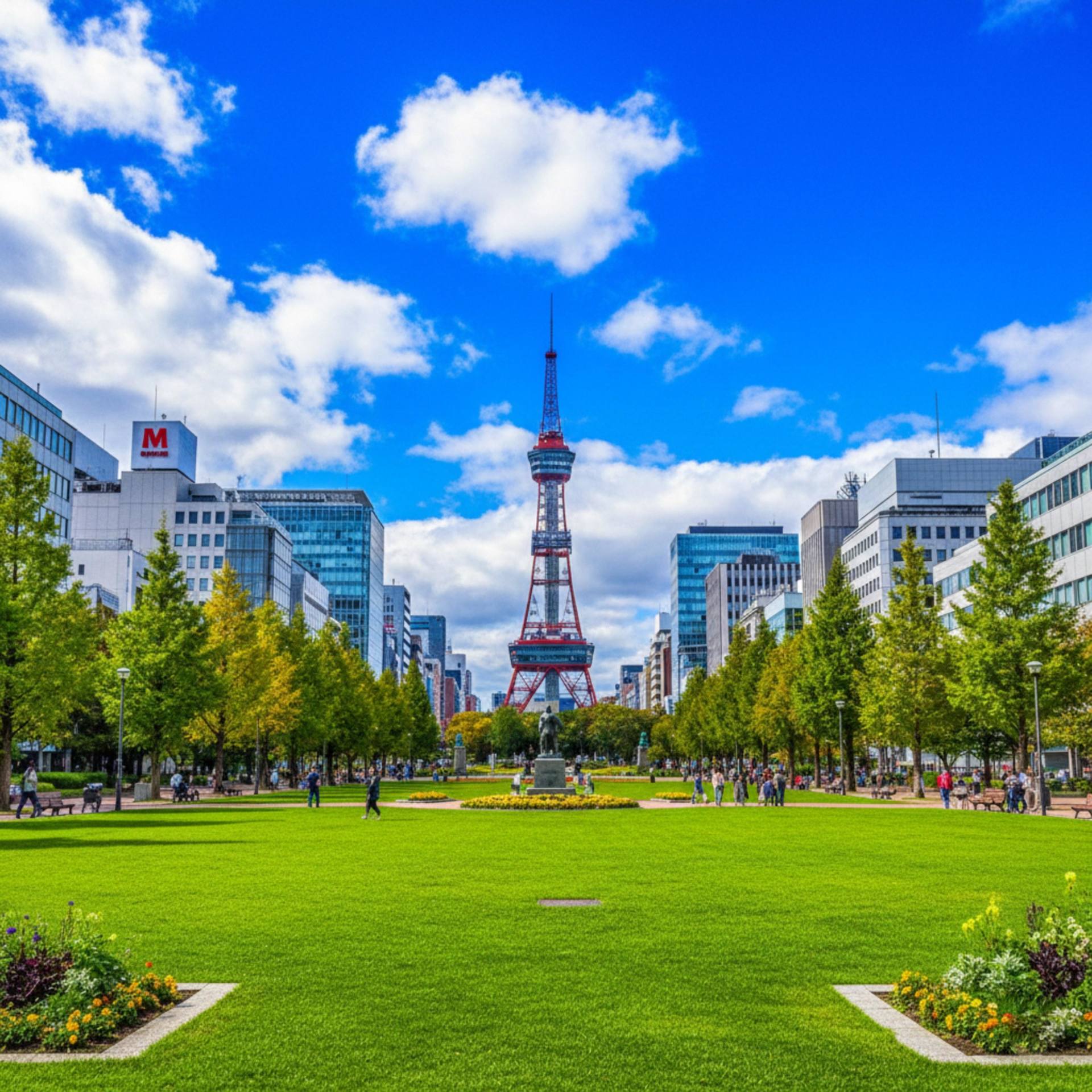 Sapporo Essentials Private Tour: Clock Tower, Odori Park and Hokkaido Shrine — guided tour in Sapporo