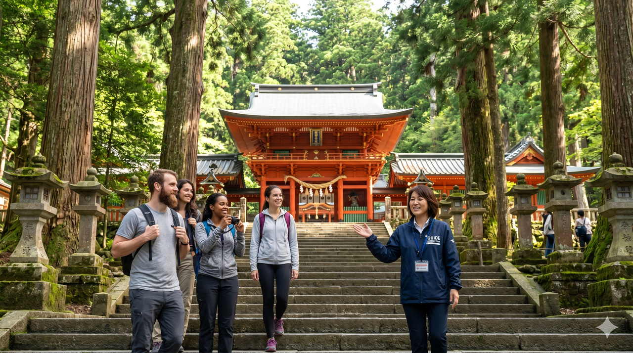 Private Hakone Day with a Government-Licensed Guide: Owakudani, Lake Ashinoko and the Lakeside Torii — guided tour in Hakone