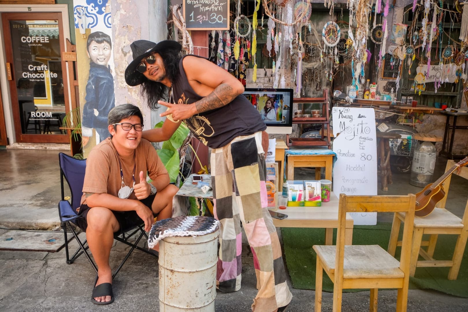Phuket: Old Town Street Art Walk & Tile Painting Workshop included Transfer & Lunch: Sunday Tour