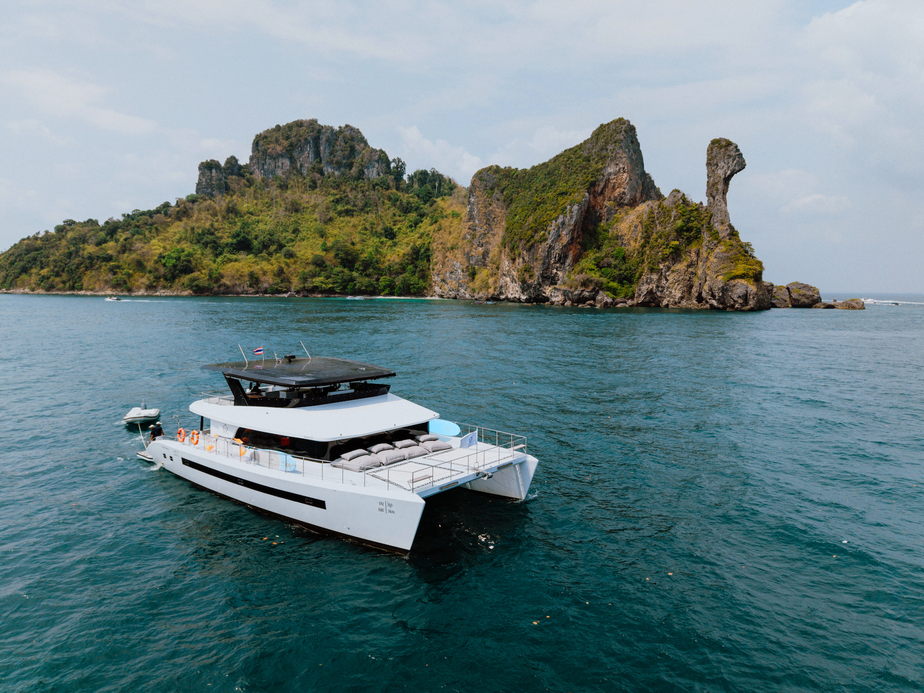 Premium Catamaran Four Islands Cruise with Clear Kayaks