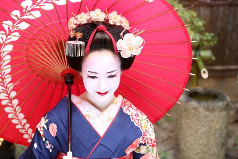 Dress as a Maiko in a Japanese Garden Photoshoot (Kimono Rental)