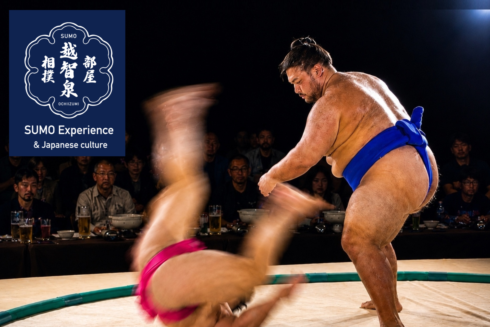 Osaka Sumo Show with Front-Row Seating & Wagyu Sukiyaki