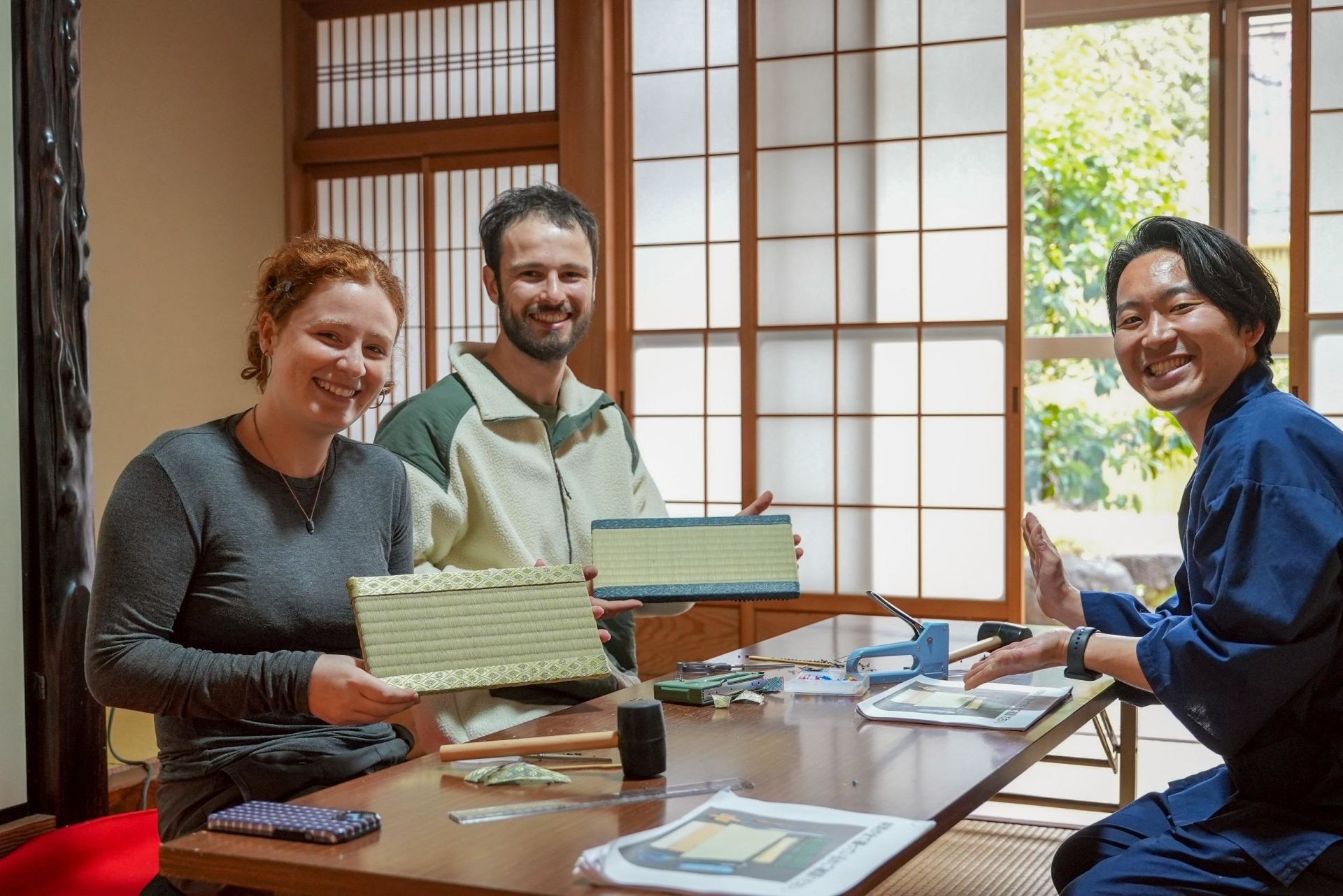 Make Your Own Mini Tatami Mat in a Nara Townhouse, with Tea and Sweets