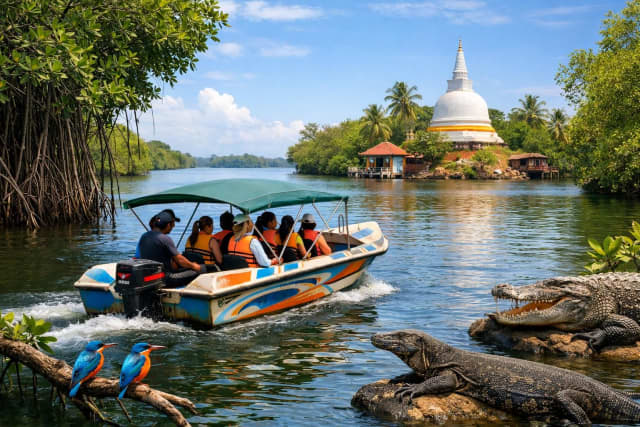Madu River Mangroves, Cinnamon Island and Kosgoda Turtle Hatchery Day Trip