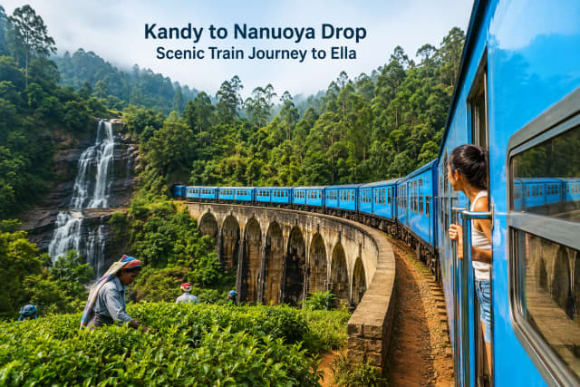 Kandy to Nuwara Eliya or Nanu Oya Transfer with the Ella Train Connection