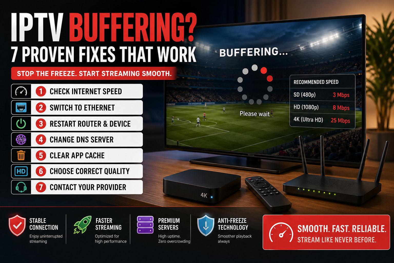7 most known when IPTV BUFFERING 