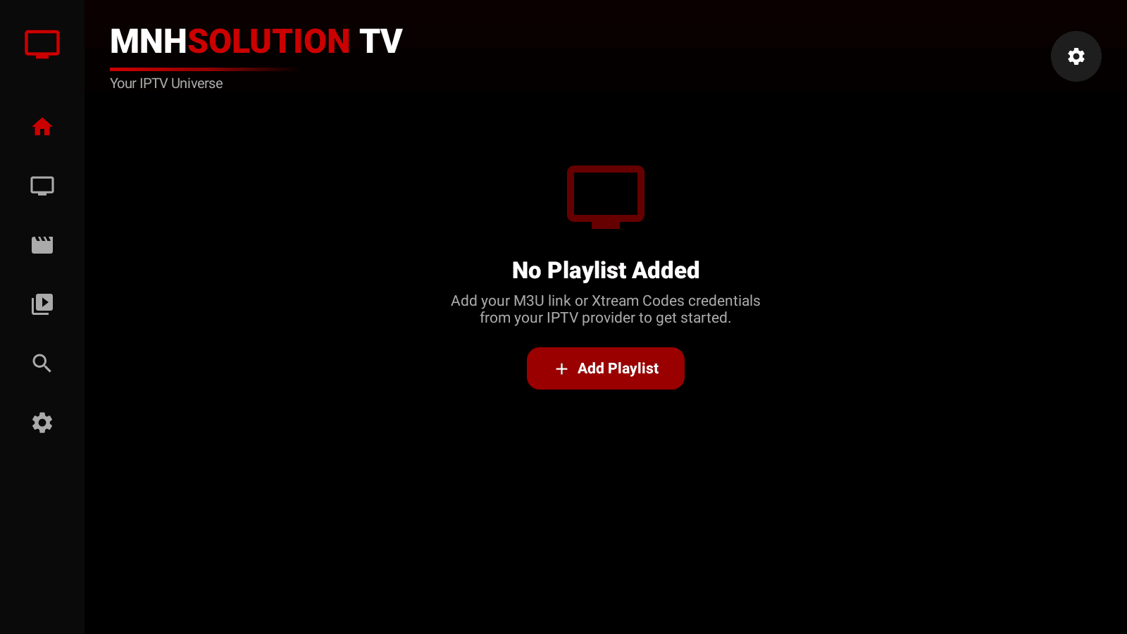 Setup Screen