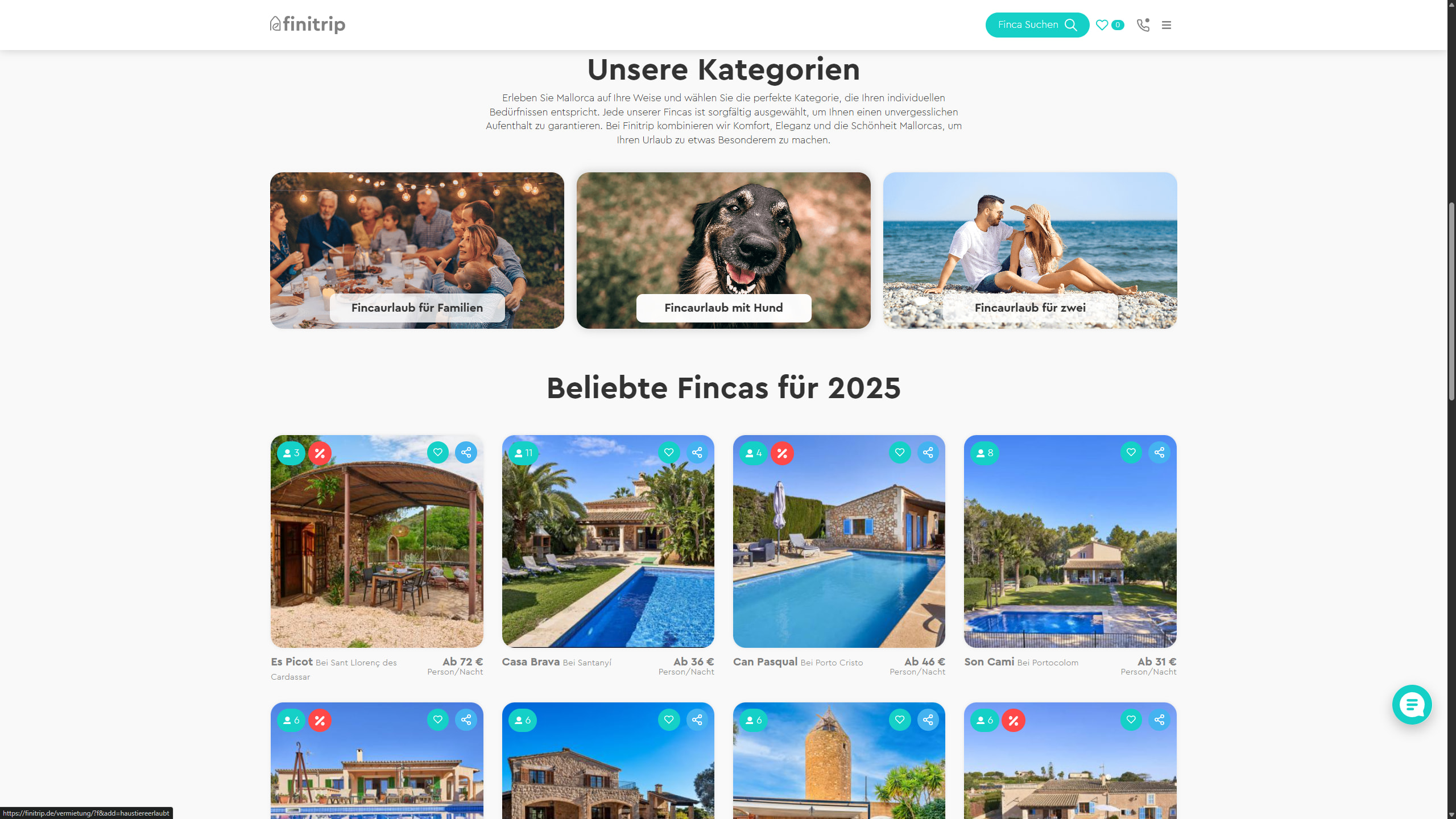 Catalog section, includes important elements for the user and is random to the user's search settings.