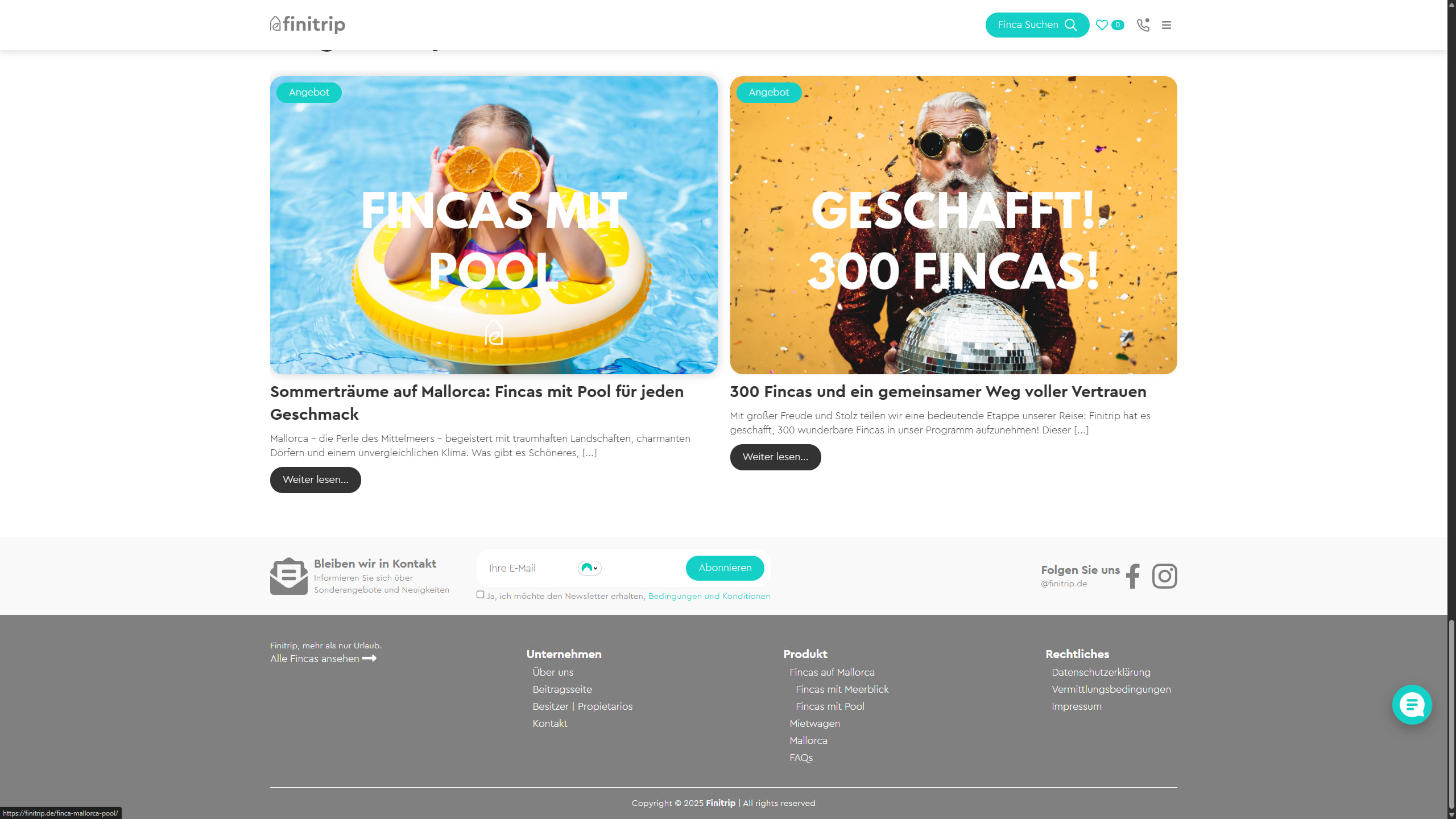 Blog section, important articles for the user