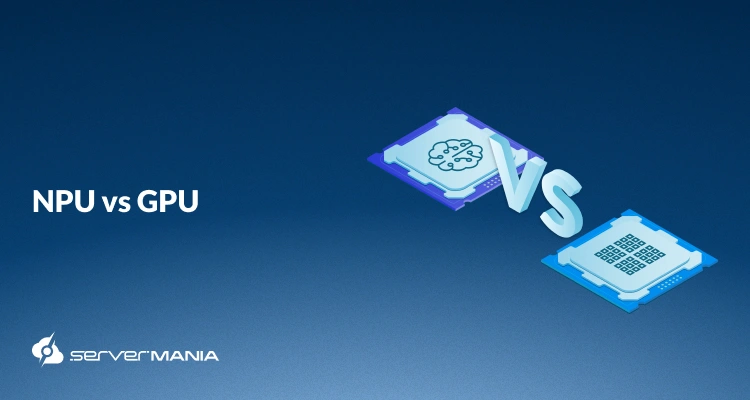 A featured image showing NPU versus GPU.