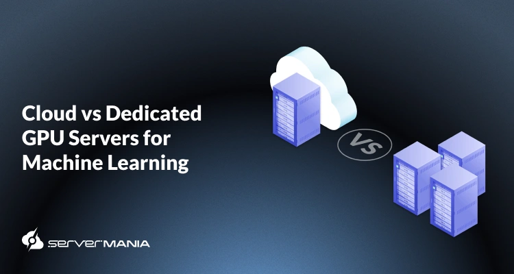 A featured image showing cloud GPU servers Vs dedicated GPU servers.