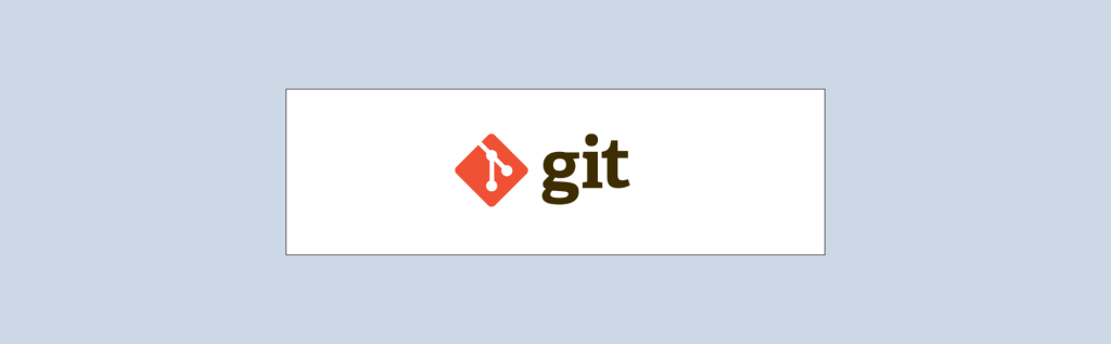 A decorative image showing the Git logo.