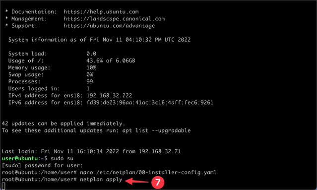 apply the updated IP address