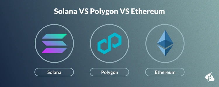 A comparison image of Solana vs other blockchain networks highlighting decentralized technology, user access, and data performance.