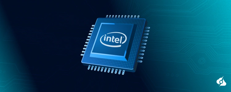 A decorative image showing an Intel Xeon processor.