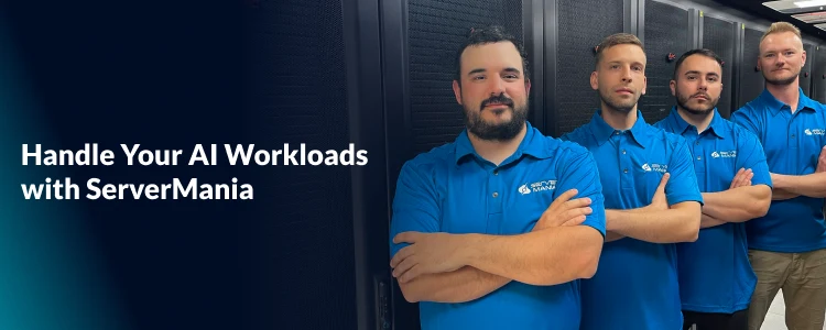 A CTA image showing the ServerMania team of experts.