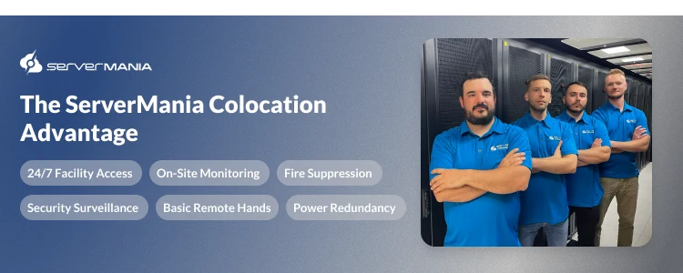 A CTA image prompting the reader to explore ServerMania colocation hosting options.
