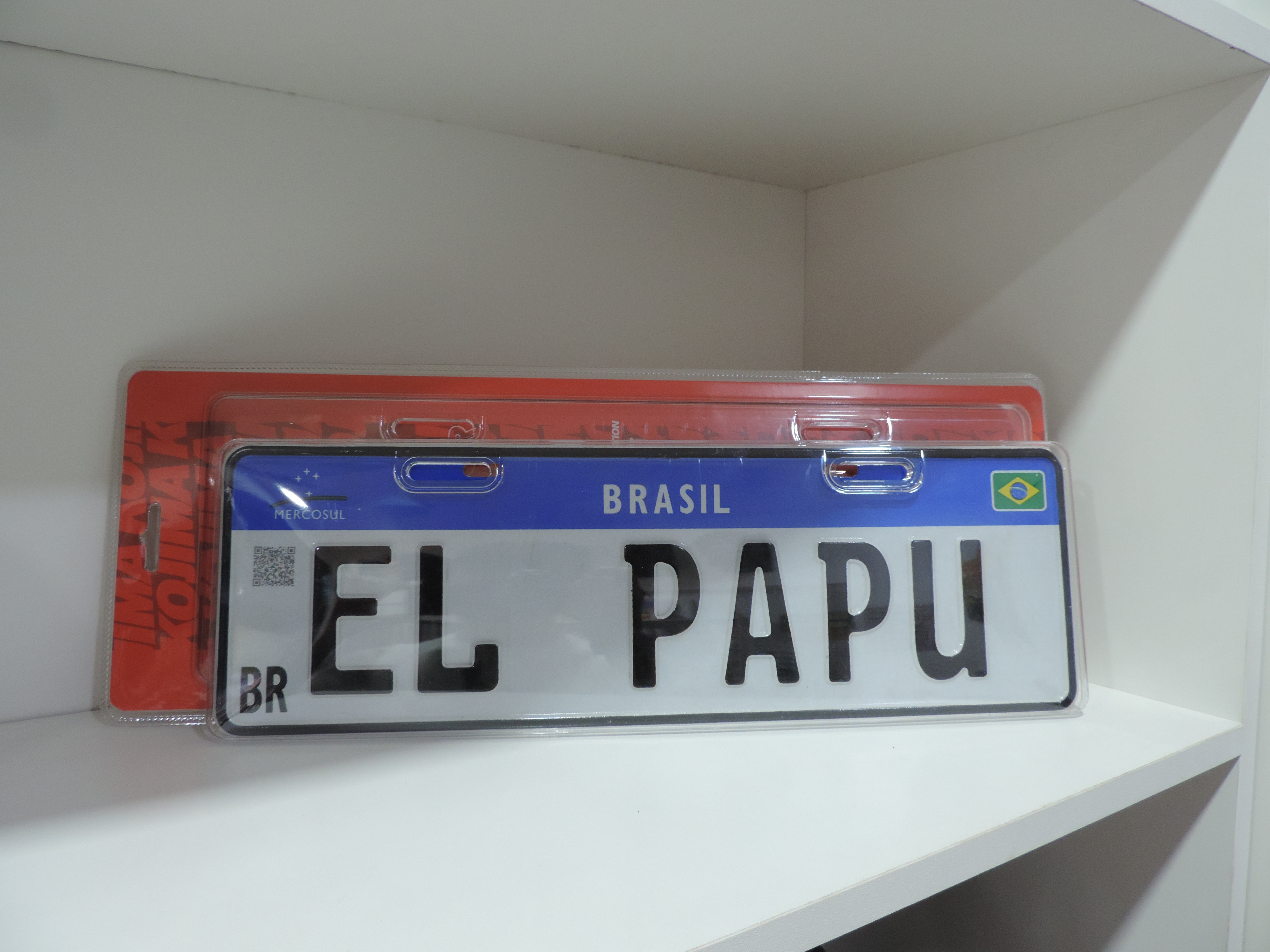 Placa Decorativa Mercosul Brasil "EL PAPU"