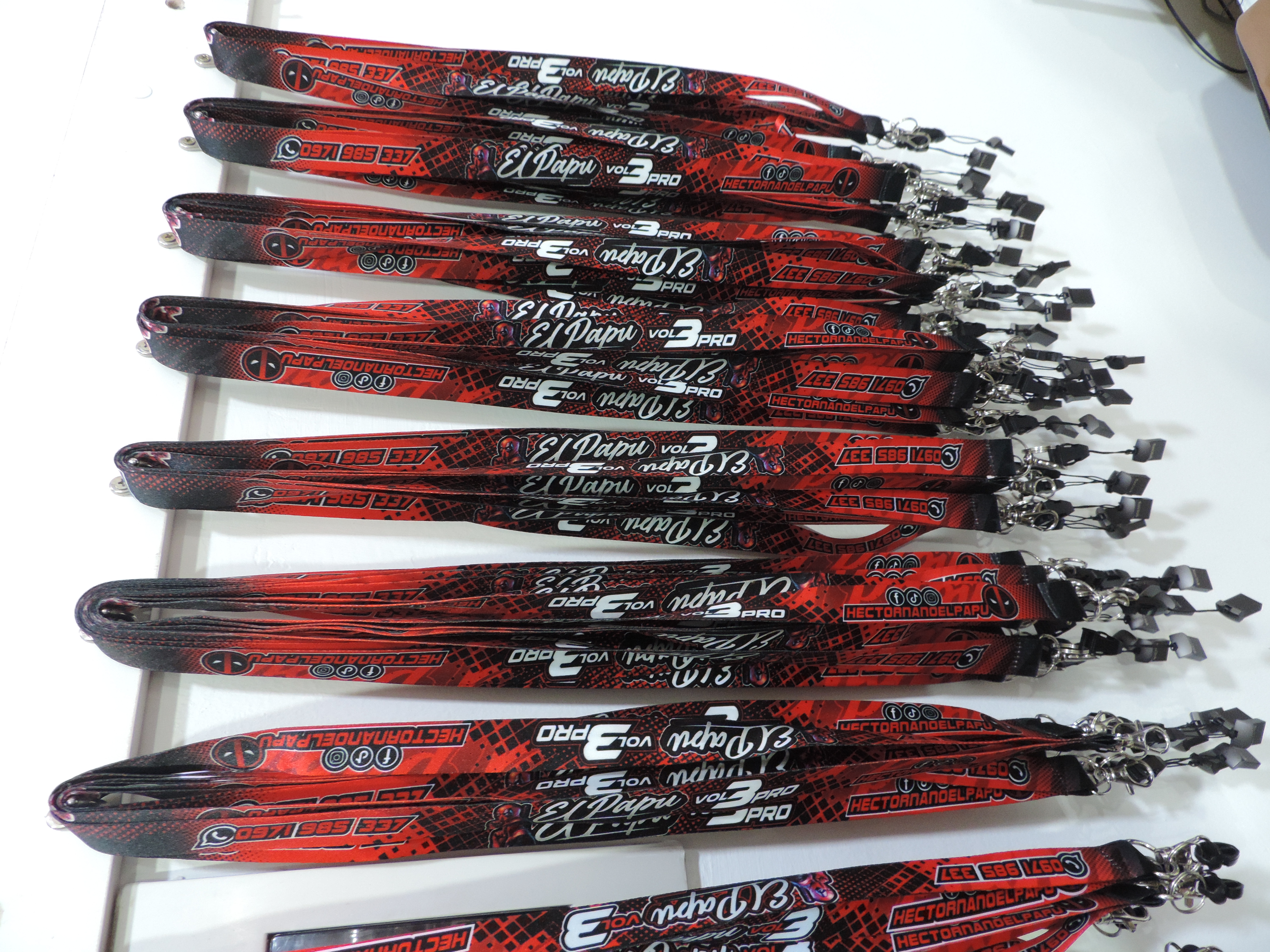 Lanyard El Papu Vol 3 PRO (rojo / negro)