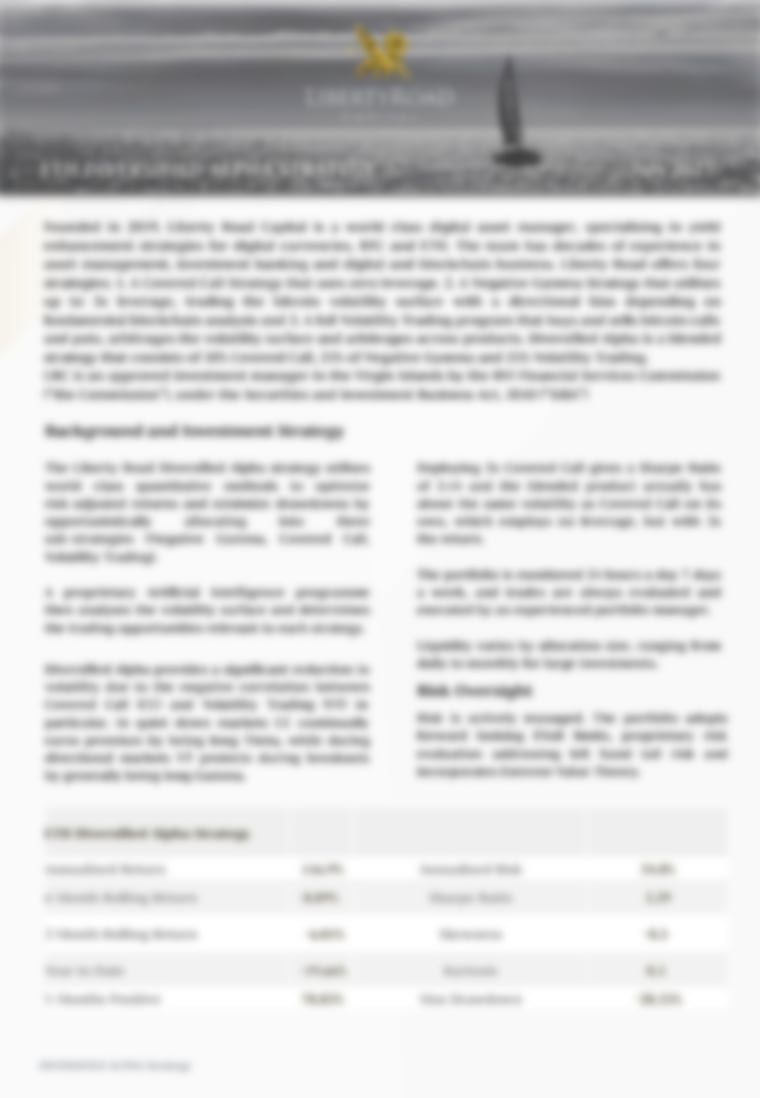LibertyRoad Diversified Alpha ETH Posts Its July 2023 Results