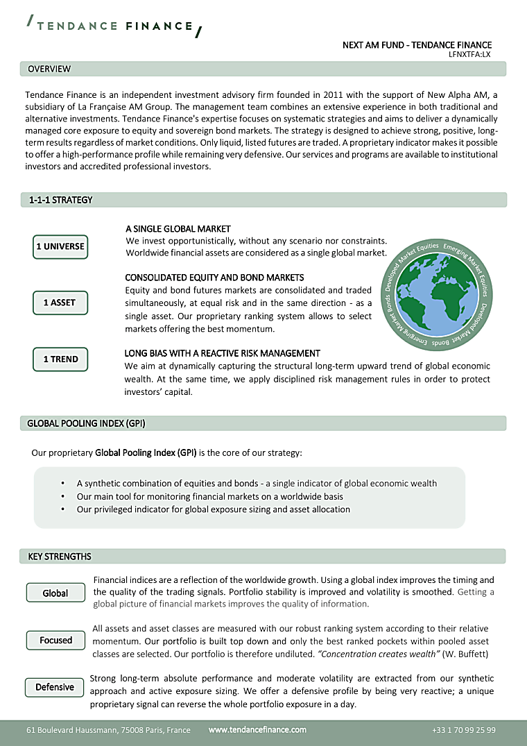 Next AM Fund - Tendance Finance - Performance Update - July 2021