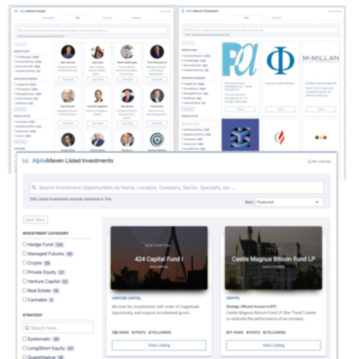 AlphaMaven Advanced Search Filters