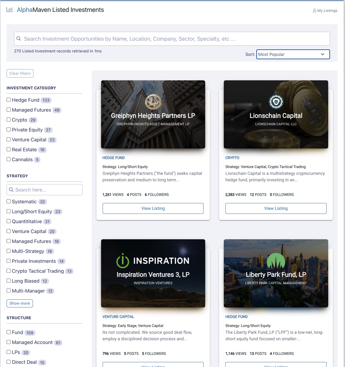 AlphaMaven Advanced High Speed Search
