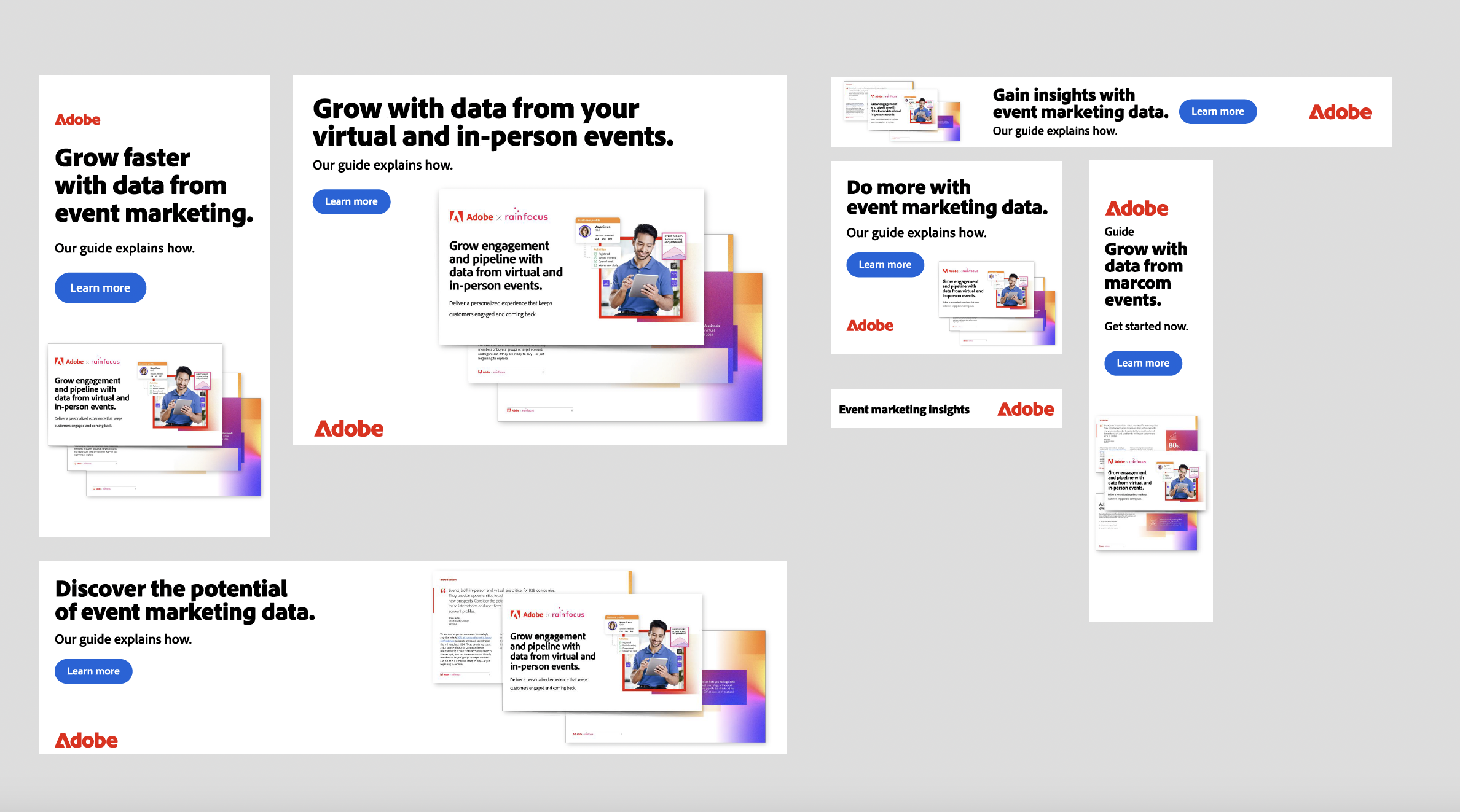 Promotional Kit for Adobe X RainFocus Guide to Collecting Better Data and Conferences and Events