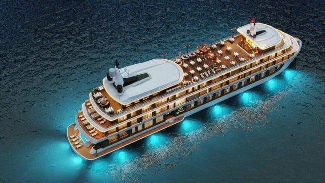 Overnight cruise deck