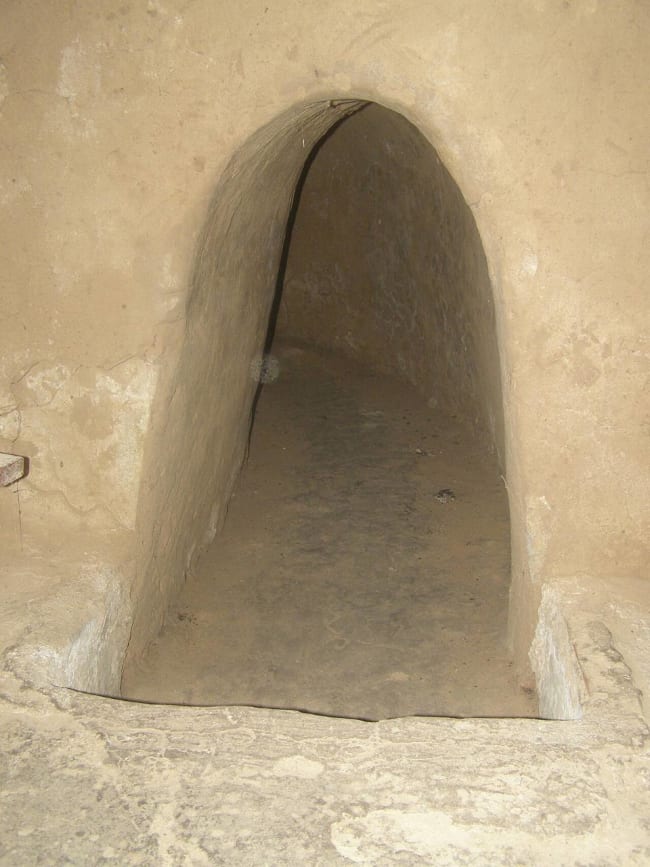 Cu Chi tunnel arched entrance