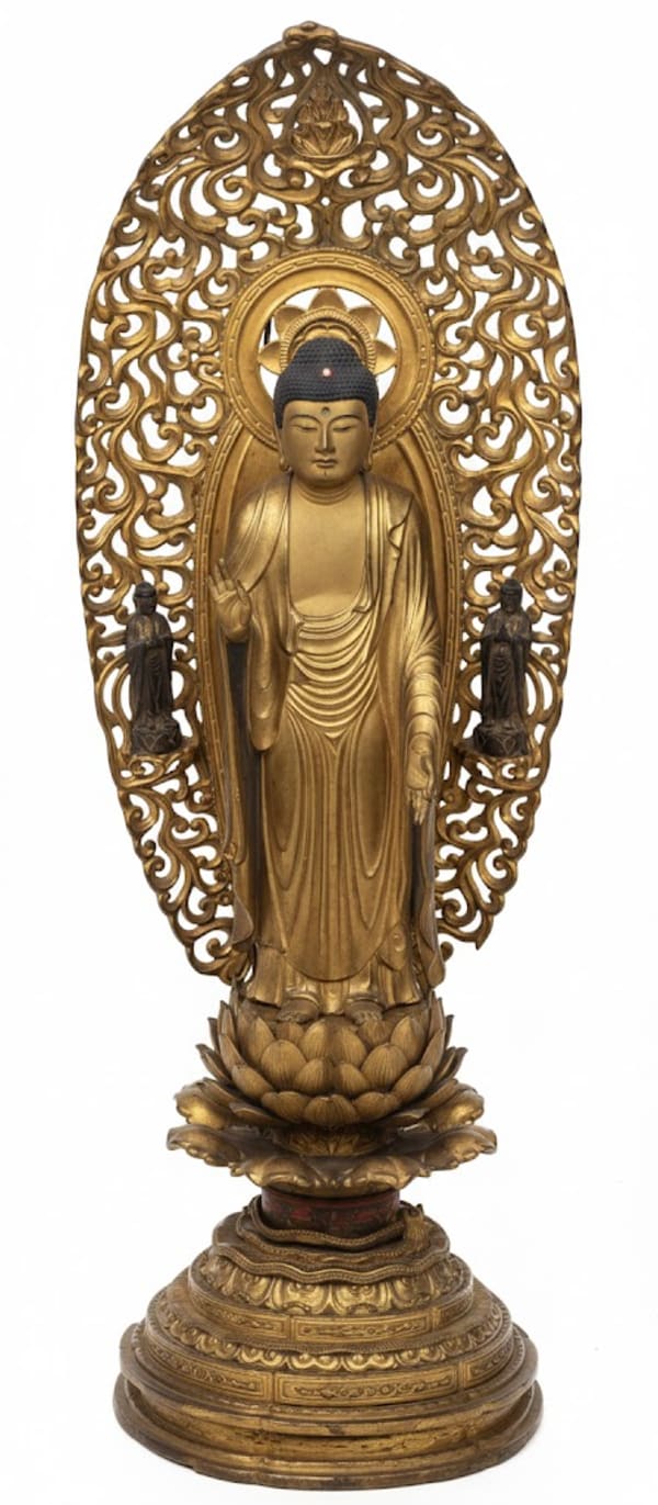 001_Gilded Standing Buddha