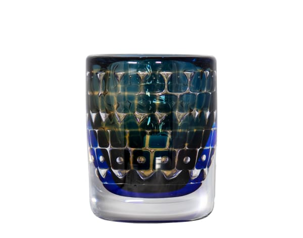 010_Murano Sommerso Art Glass Vase