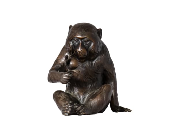 012_Bronze Monkey Sculpture