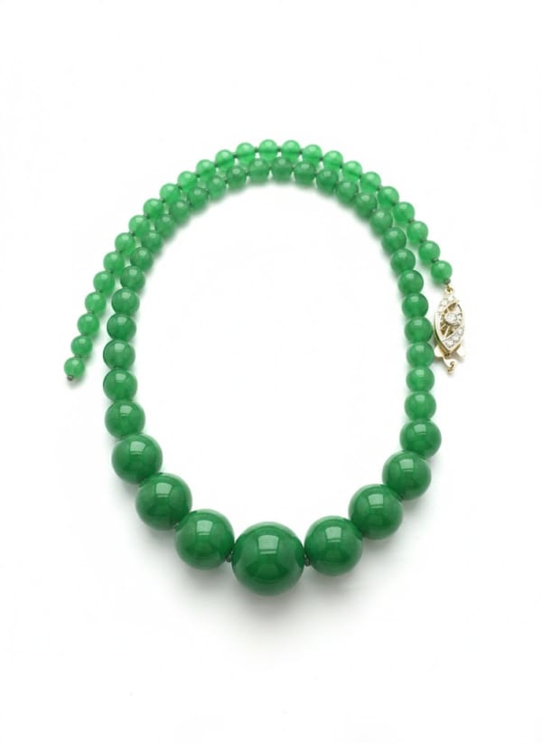 021_Natural Jade Bead Necklace