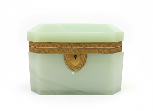 024_Opaline Glass and Ormolu Casket