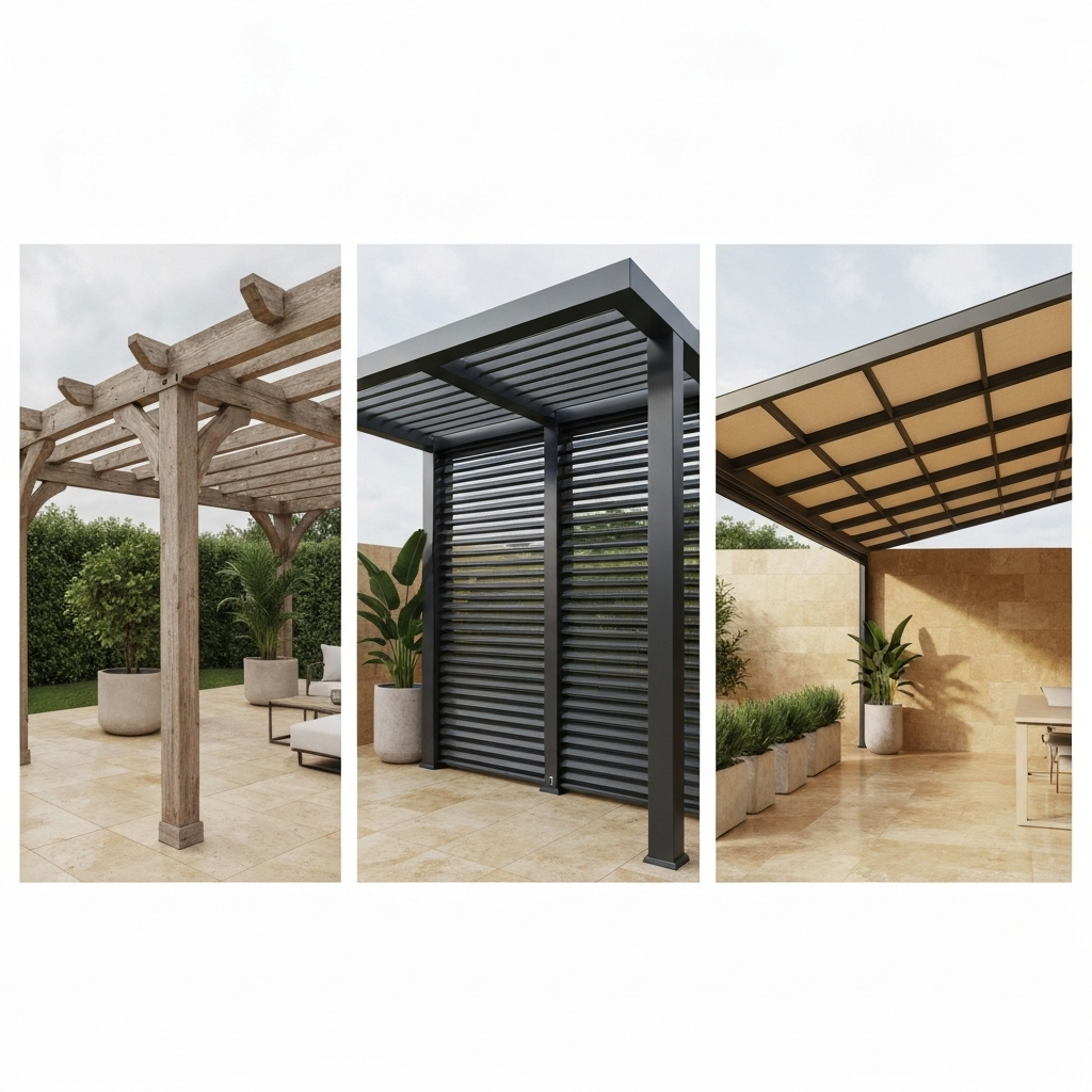 Comparatif de différents modèles de pergolas