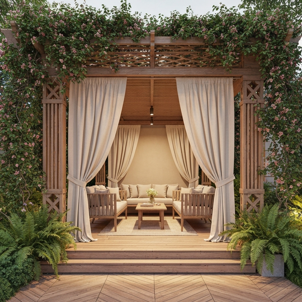 Rideaux de pergola occultants et modernes